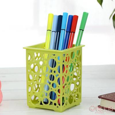 精致辦公美學(xué) 以福韓國鏤空網(wǎng)格花紋辦公筆筒評(píng)測(cè)